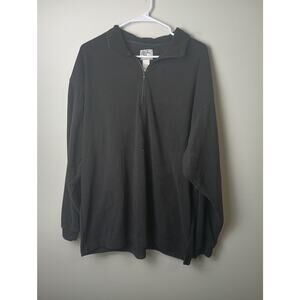 Vtg The Production Zone Scifi Half Zip Fleece Pull Over Sweatshirt Men's Large